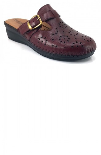 Claret Red Summer Slippers 12392