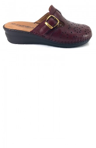 Claret Red Summer Slippers 12392