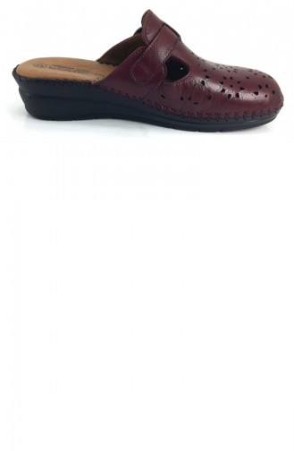 Claret Red Summer Slippers 12392