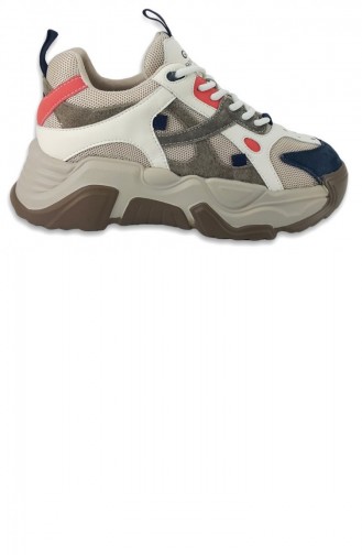 Guja 371 22Ka Sneaker Spor Günlük Bayan Ayakkabı-Bej