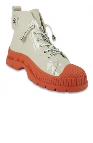 Orange Boots-booties 12461