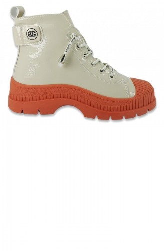 Orange Boots-booties 12461