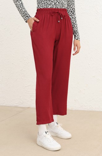 Claret Red Pants 6102A-02