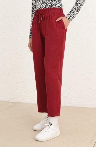 Claret Red Pants 6102A-02