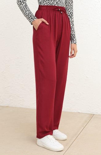 Claret red Broek 6106-04