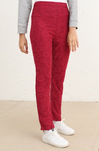 Claret Red Pants 0261A-01