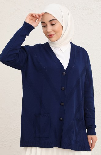 Navy Blue Cardigans 1018-006