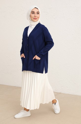 Navy Blue Cardigans 1018-006