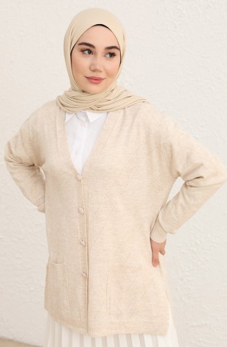 Beige Cardigans 1018-018