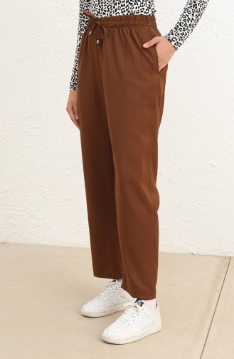 Pantalon Couleur Brun 6102A-03