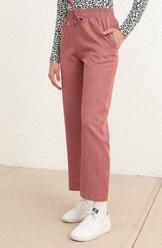 Pantalon Rose Pâle Foncé 6103-17