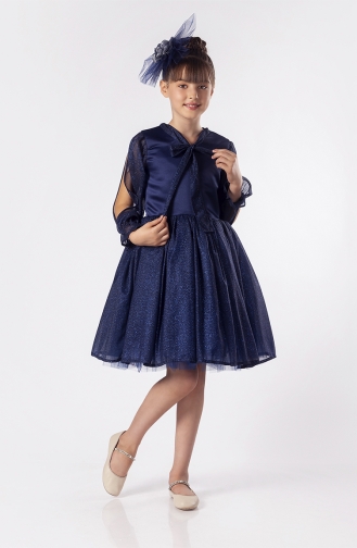 Robe Enfant Bleu Marine 04