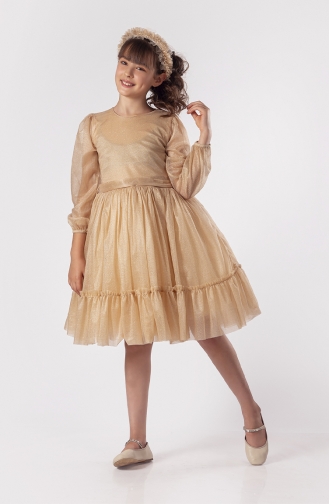 Robe Enfant Doré 03