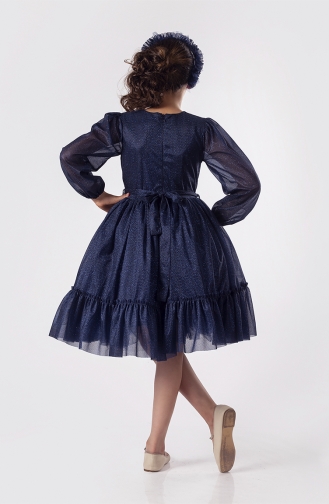 Navy Blue Kinderjurk 04