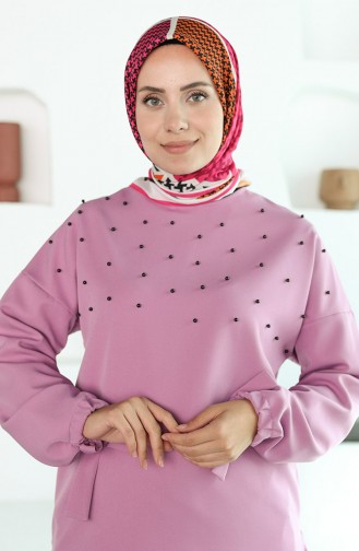 Oyya Soft Kazayağı Desen Eşarp 80970-04 Pembe Turuncu