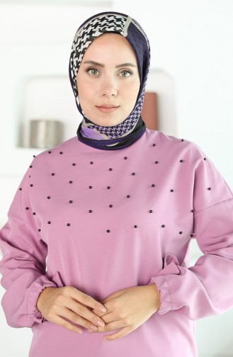 Oyya Soft Kazayağı Desen Eşarp 80970-05 Mor Lila