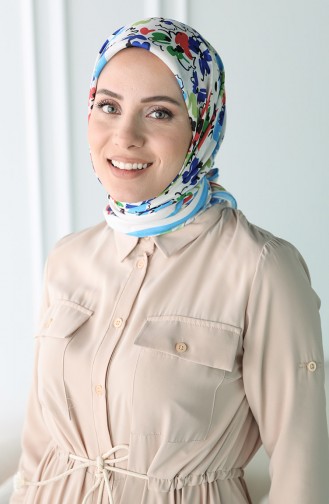 Light Blue Hoofddoek 80973-01