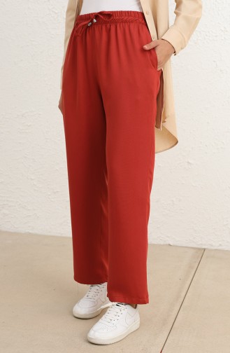 Dark Brick Red Pants 6103-21