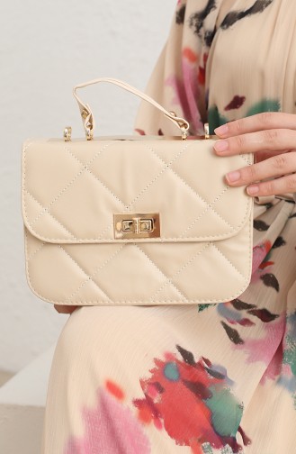 Beige Shoulder Bag 122-01