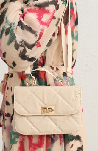 Beige Shoulder Bag 122-01