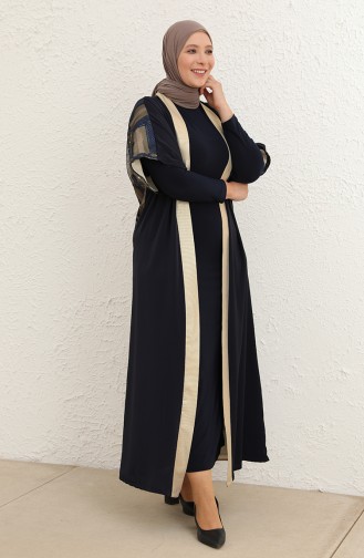 Robe Hijab Bleu Marine 8105-02