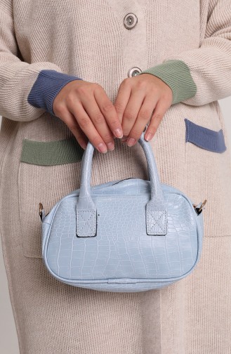 Sac D`épaule Bleu Bébé 0109-07