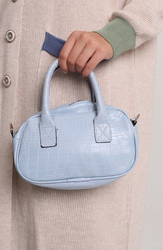 Sac D`épaule Bleu Bébé 0109-07