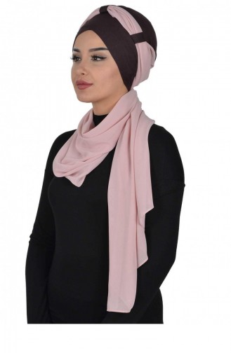 Brown Ready to Wear Turban 1424