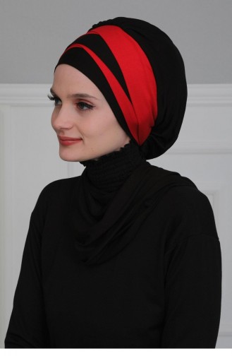 Red Ready to Wear Turban 80152