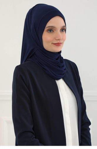 Navy Blue Ready to Wear Turban 162