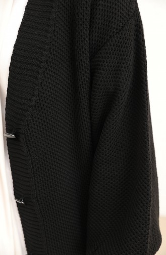 Triko Düğmeli Hırka Pantolon İkili Takım 2026-05 Siyah