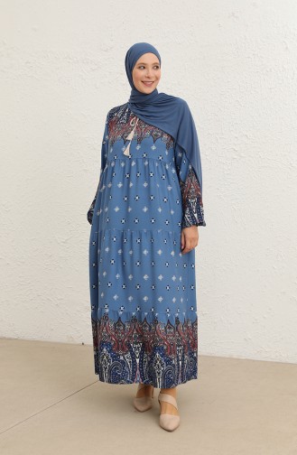 Indigo Hijab Kleider 5075-06