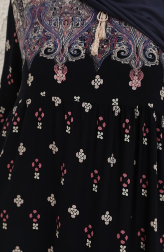 Dunkelblau Hijab Kleider 5075-07