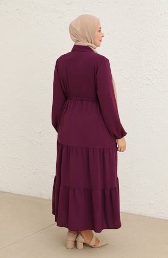 فستان ارجواني داكن 5720-06