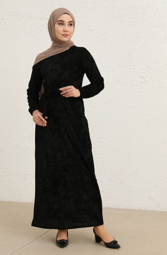 Schwarz Hijab Kleider 1782-01