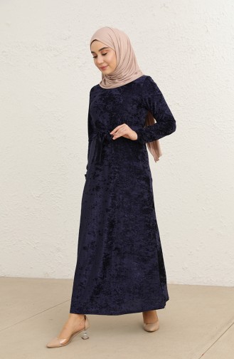 Navy Blue İslamitische Jurk 1782-03