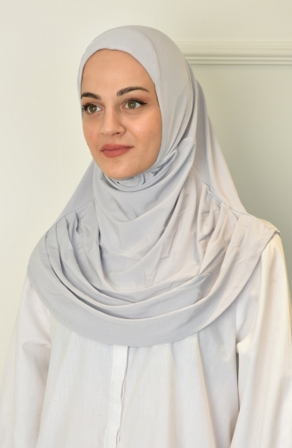 وشاح رمادي فضي 000018-04