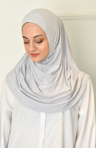 وشاح رمادي فضي 000018-04