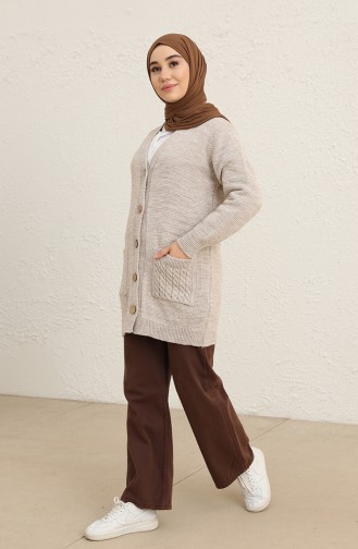 Beige Cardigans 22148-06