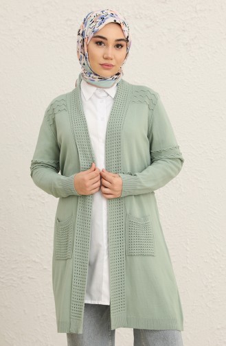 Grün Strickjacke 1014-010