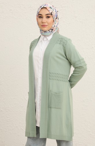 Grün Strickjacke 1014-010