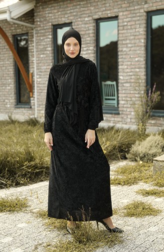 Black Hijab Dress 1782-01