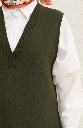 Khaki Sweater Vest 22150-07