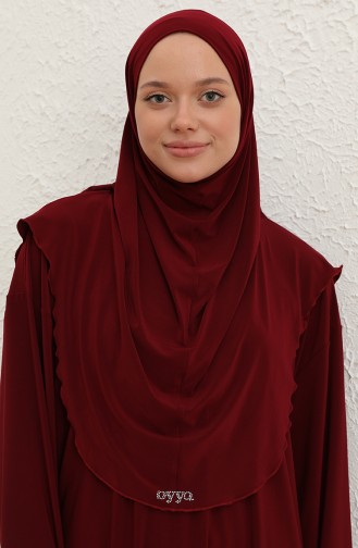 Oyya Pratik Eşarplı Sandy İkili Takım 228450-01 Bordo