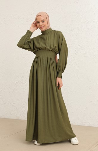Khaki Hijab Dress 228452-01