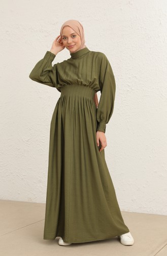 Khaki Hijab Kleider 228452-01