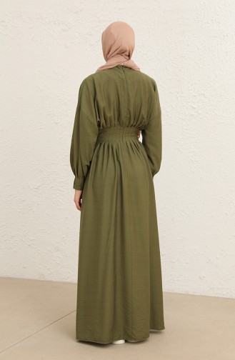 Khaki Hijab Dress 228452-01