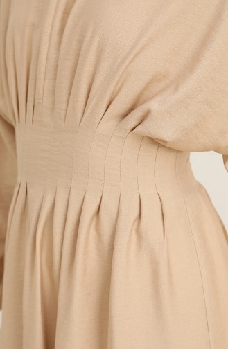 Beige Hijab Dress 228452-03