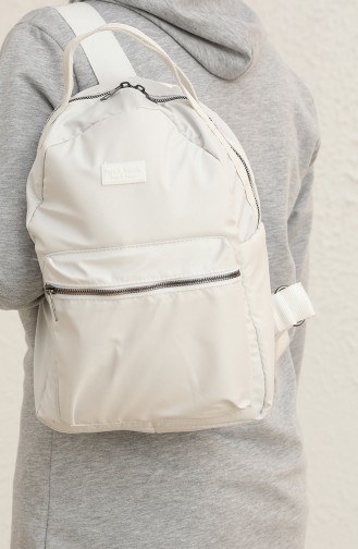 White Backpack 6016-17