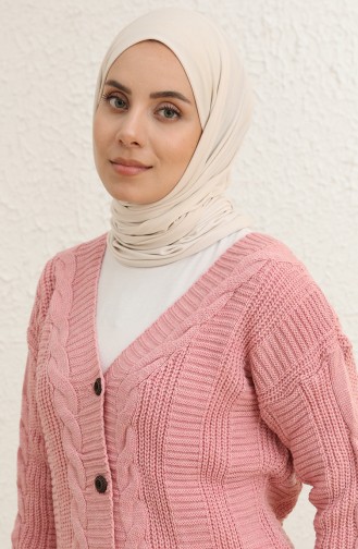 Triko Modelli Kısa Hırka 55513-03 Pudra